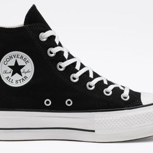 Converse - Black, High Top, Platform, Women's size 6